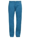 Harmont & Blaine Man Pants Azure Size 40 Cotton, Elastane In Blue