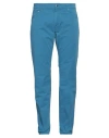 Harmont & Blaine Man Pants Azure Size 42 Cotton, Elastane In Blue