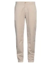 Harmont & Blaine Man Pants Beige Size 40 Cotton, Elastane