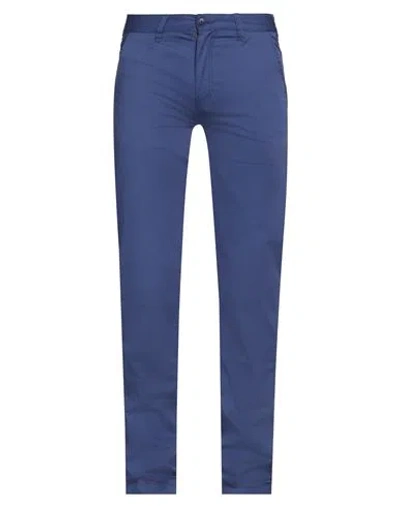 Harmont & Blaine Man Pants Blue Size 34 Cotton, Elastane