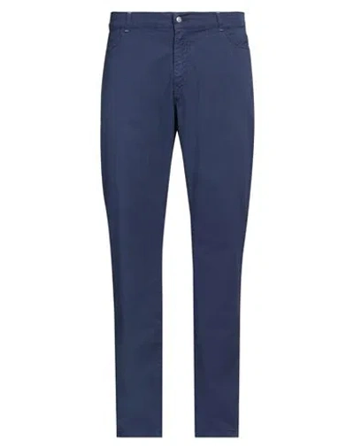 Harmont & Blaine Man Pants Blue Size 44 Cotton, Elastane