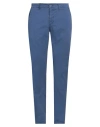 Harmont & Blaine Man Pants Blue Size 44 Cotton, Elastane In Blue