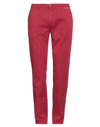 Harmont & Blaine Man Pants Brick Red Size 38 Cotton, Elastane In Red