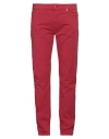 Harmont & Blaine Man Pants Brick Size 42 Cotton, Elastane In Red