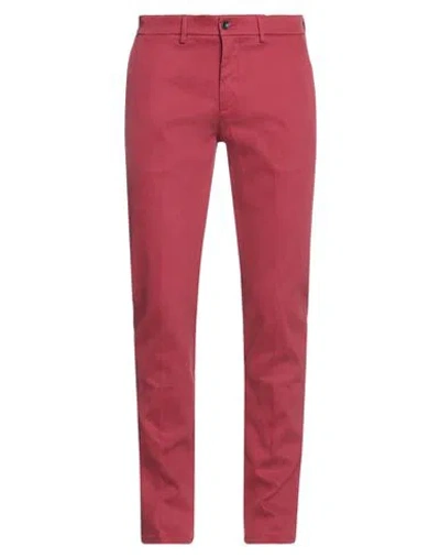 Harmont & Blaine Man Pants Brick Size 32 Cotton, Elastane In Red