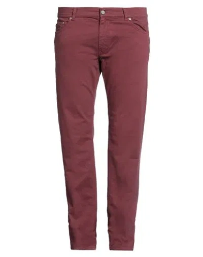 Harmont & Blaine Man Pants Brick Size 40 Cotton, Elastane In Red
