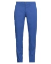 Harmont & Blaine Man Pants Blue Size 32 Cotton, Elastane In Blue