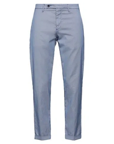 Harmont & Blaine Man Pants Bright Blue Size 36 Cotton, Polyester, Elastane