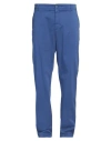 Harmont & Blaine Man Pants Bright Blue Size 44 Cotton, Elastane