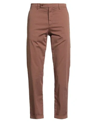 Harmont & Blaine Man Pants Brown Size 32 Cotton, Elastane