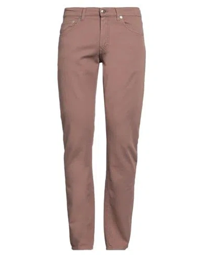 Harmont & Blaine Man Pants Brown Size 32 Cotton, Hemp, Elastane