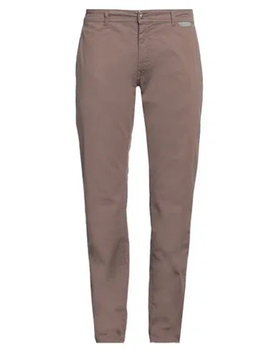 HARMONT & BLAINE HARMONT & BLAINE MAN PANTS BROWN SIZE 40 COTTON, ELASTANE