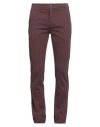 Harmont & Blaine Man Pants Burgundy Size 30 Cotton, Elastane