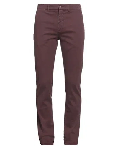 Harmont & Blaine Man Pants Burgundy Size 30 Cotton, Elastane