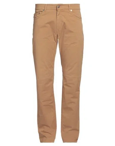 Harmont & Blaine Man Pants Camel Size 42 Cotton, Elastane In Beige