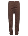 Harmont & Blaine Man Pants Chocolate Brown Size 40 Cotton, Lycra In Brown