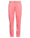 Harmont & Blaine Man Pants Coral Size 38 Cotton, Elastane In Red