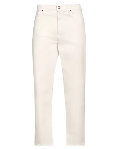 Harmont & Blaine Man Pants Cream Size 32 Cotton, Elastane In White