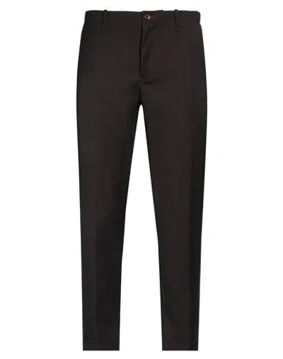 Harmont & Blaine Man Pants Dark Brown Size 32 Polyester, Viscose, Elastane