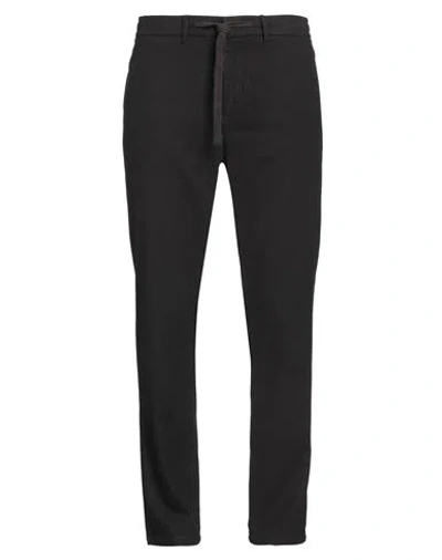 Harmont & Blaine Man Pants Dark Brown Size 40 Cotton, Tencel, Polyester, Viscose, Elastane In Black