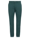 Harmont & Blaine Man Pants Deep Teal Size 40 Cotton, Elastane In Green