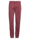 Harmont & Blaine Man Pants Brick Size 40 Cotton, Elastane In Red