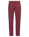Harmont & Blaine Man Pants Garnet Size 42 Cotton, Elastane In Red