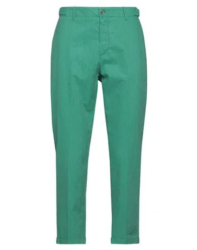 Harmont & Blaine Man Pants Green Size 32 Cotton, Lycra