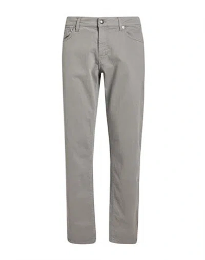 Harmont & Blaine Man Pants Grey Size 40 Cotton, Elastane In Gray