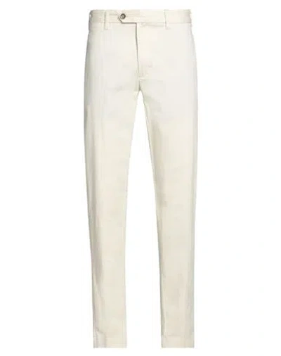 Harmont & Blaine Man Pants Ivory Size 44 Cotton, Elastane In White