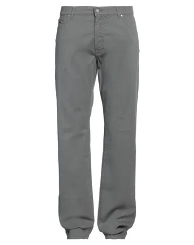 Harmont & Blaine Man Pants Lead Size 42 Cotton, Elastane In Grey