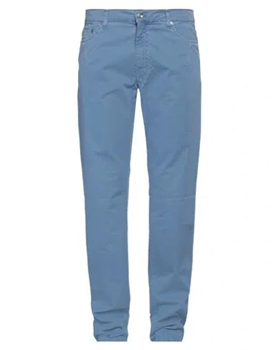 Harmont & Blaine Man Pants Light Blue Size 42 Cotton, Elastane