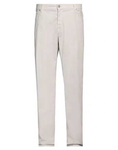 Harmont & Blaine Man Pants Light Grey Size 42 Cotton, Elastane