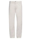 Harmont & Blaine Man Pants Light Grey Size 46 Cotton, Elastane