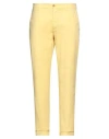 Harmont & Blaine Man Pants Pastel Yellow Size 42 Cotton, Elastane