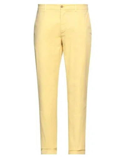 Harmont & Blaine Man Pants Light Yellow Size 40 Cotton, Elastane