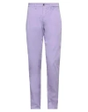 Harmont & Blaine Man Pants Lilac Size 40 Cotton, Elastane In Purple