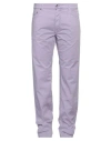 Harmont & Blaine Man Pants Lilac Size 40 Cotton, Elastane In Purple