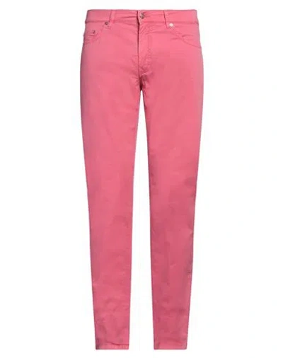 Harmont & Blaine Man Pants Magenta Size 36 Cotton, Elastane In Magenta