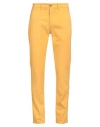 Harmont & Blaine Man Pants Marigold Size 32 Cotton, Metallic Polyester, Lycra In Yellow