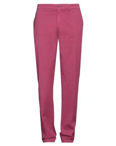 Harmont & Blaine Man Pants Mauve Size 36 Cotton, Elastane In Purple