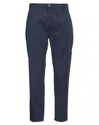 Harmont & Blaine Man Pants Midnight Blue Size 42 Cotton, Elastane