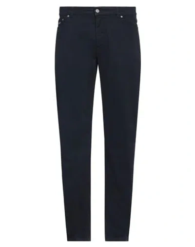 Harmont & Blaine Man Pants Midnight Blue Size 42 Cotton, Elastic Fibres