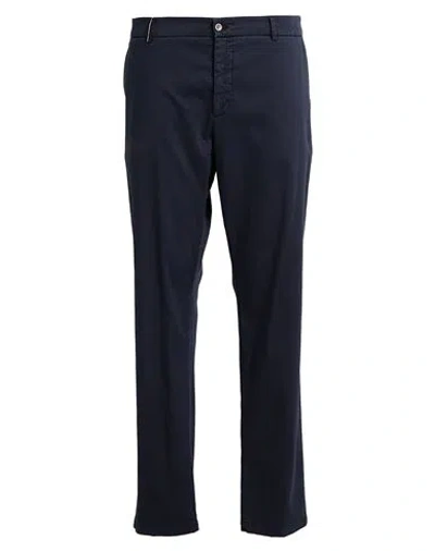 Harmont & Blaine Man Pants Midnight Blue Size 42 Cotton, Elastic Fibres