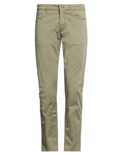 Harmont & Blaine Man Pants Military Green Size 28 Cotton, Elastane