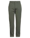 Harmont & Blaine Man Pants Military Green Size 34 Cotton, Elastane In Green