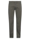 Harmont & Blaine Man Pants Military Green Size 40 Cotton, Elastane In Green