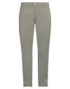 Harmont & Blaine Man Pants Military Green Size 40 Cotton, Elastane In Green