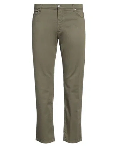 Harmont & Blaine Man Pants Military Green Size 42 Cotton, Elastane