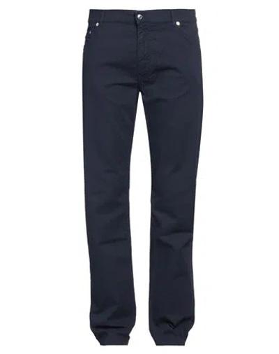 Harmont & Blaine Man Pants Midnight Blue Size 44 Cotton, Elastane